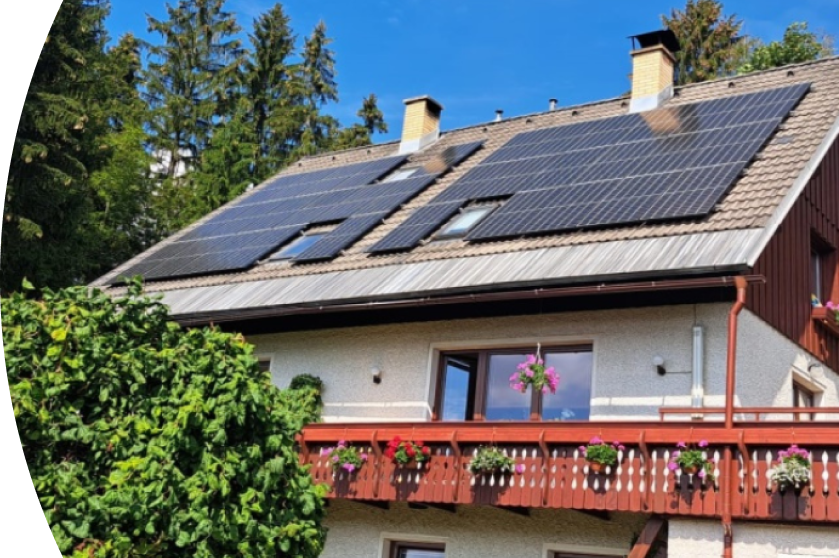Solární elektrárna pro rodinný dům, vilu